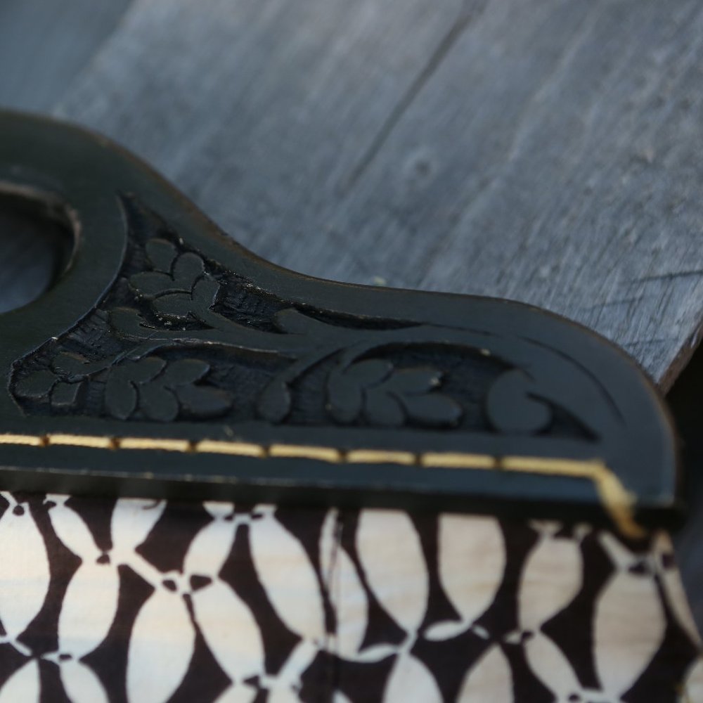 Old Navy Clutch with Brown and Yellow pattern